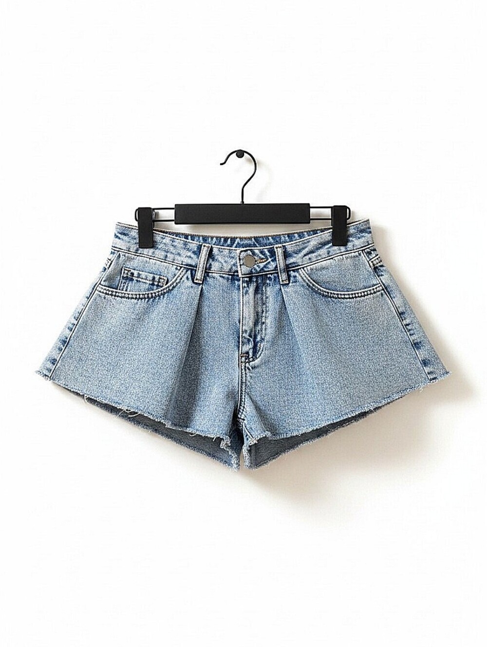 NEW! Shein Sexy Light Blue Denim Flared Women's Shorts